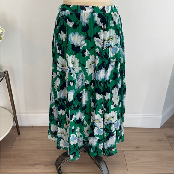 Maeve Anthropologie Green Floral Maxi Skirt - Picture 2 of 7